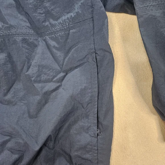 Vintage Nike Windbreaker XXL Navy Spell Out 1/4 Zip - Picture 5 of 8